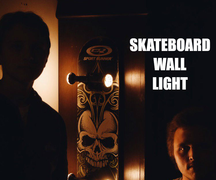Skatboard Wall Lamp