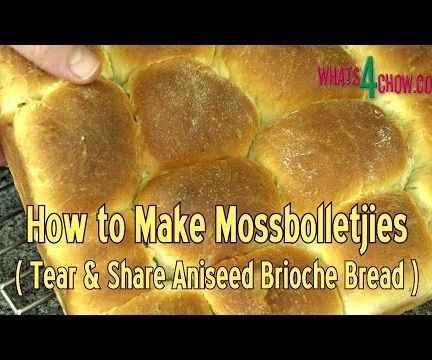 How to Make Mossbolletjies - South Africa's Traditional Brioche - Aniseed Flavored Tear & Share Bread