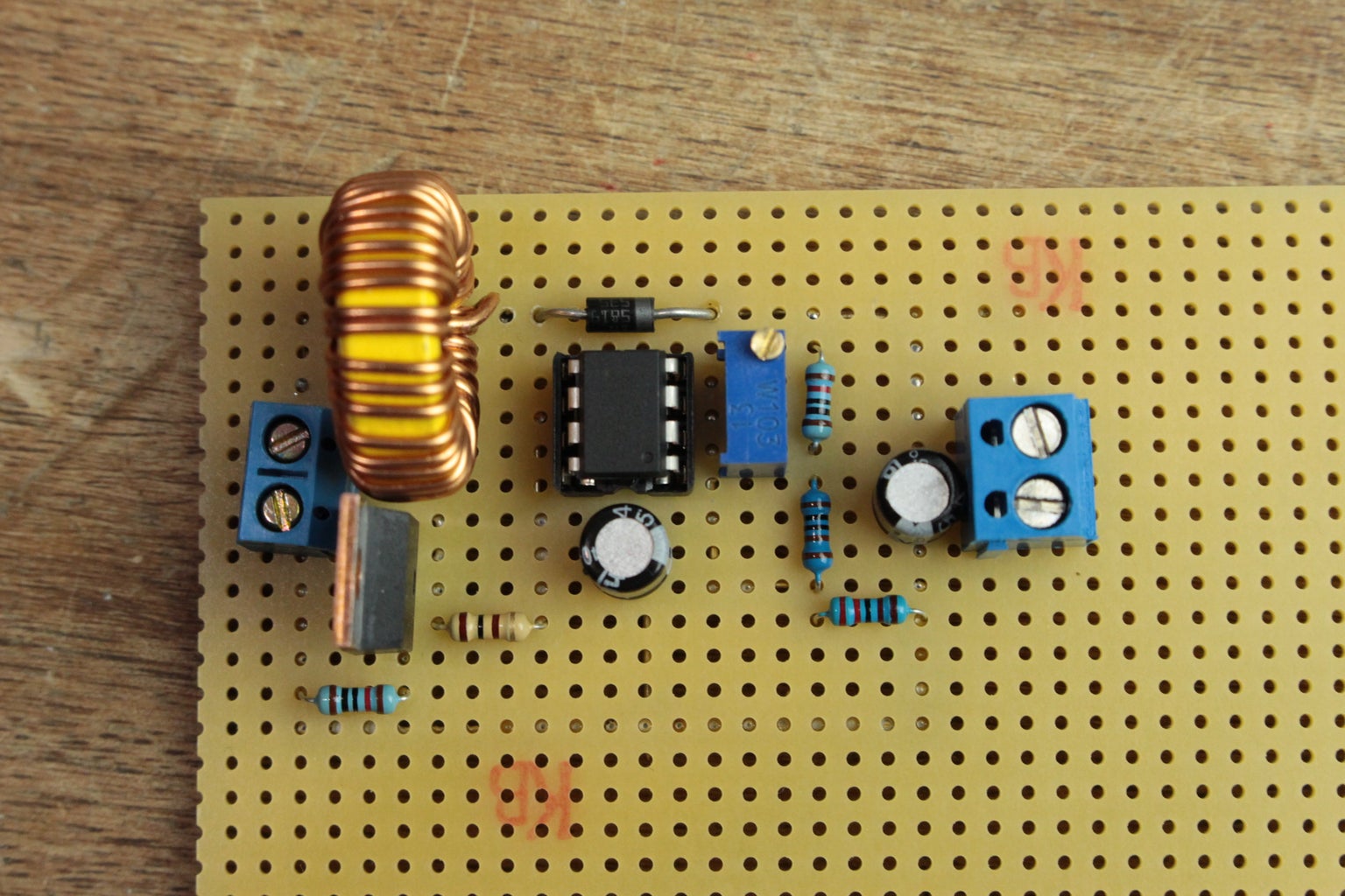 How to Step Up DC Voltage Efficiently : 5 Steps ... Circuit Diagram