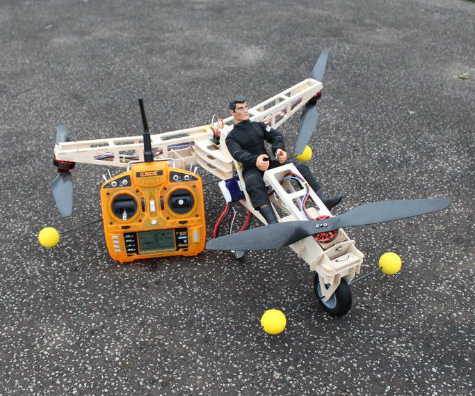 Action Man Tricopter.