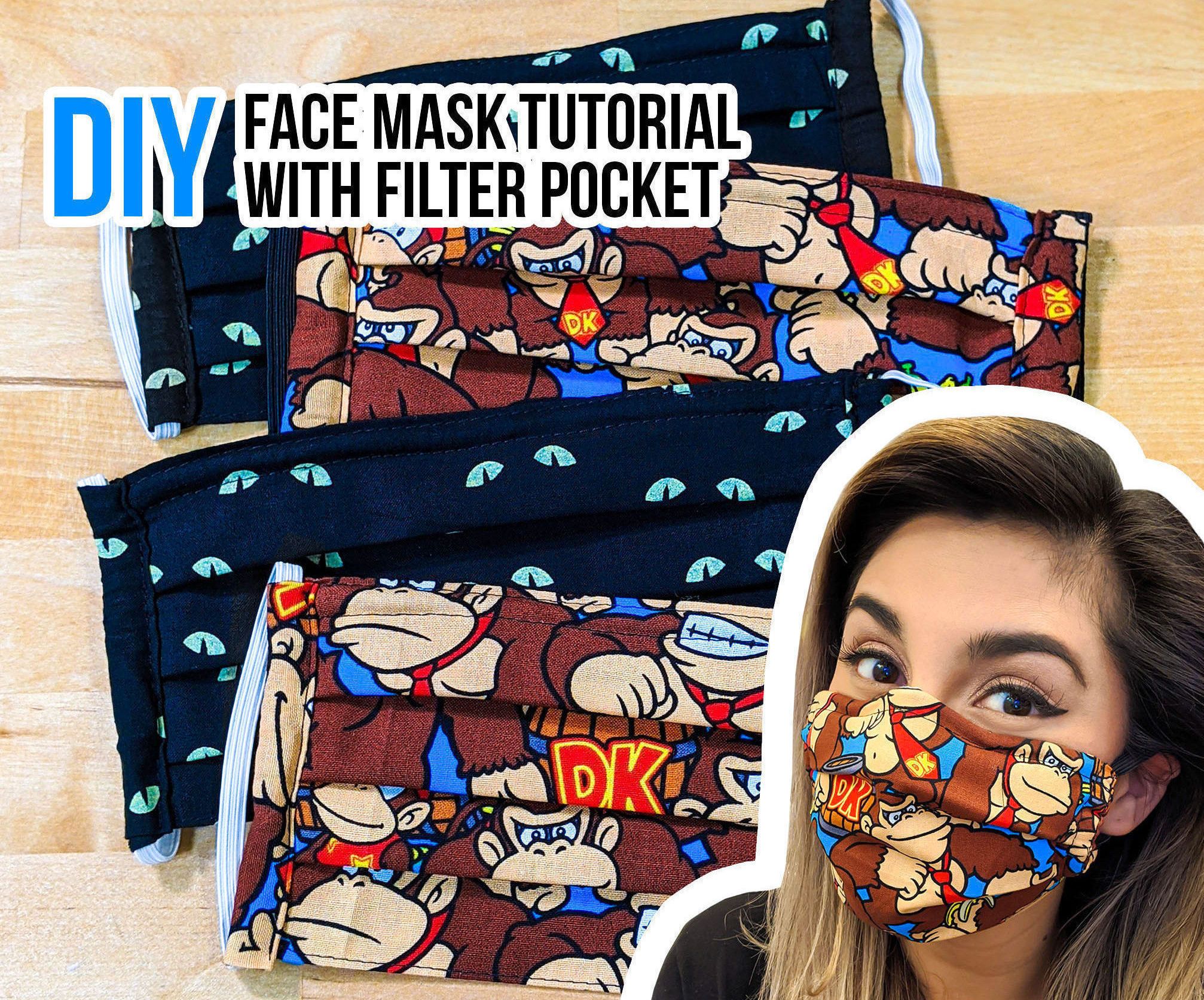 DIY Face Mask With Filter Pocket