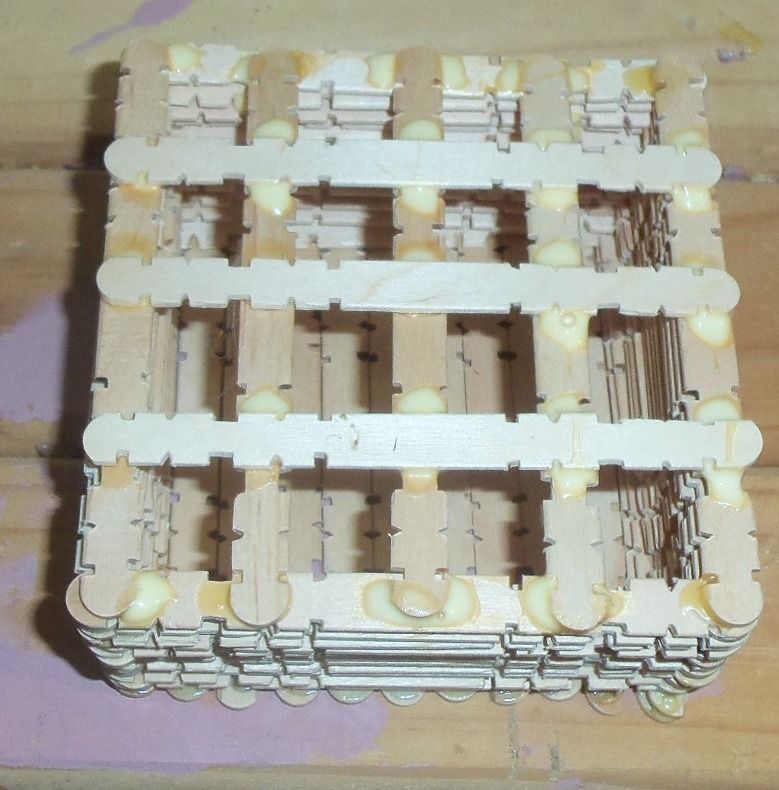 Pen/Pencil Holder Made From Craft Sticks