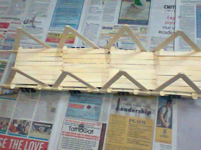Bridge Prototype Using Ice-cream Sticks