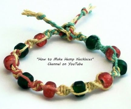 DIY Multicolored Hemp Bracelet With Beads