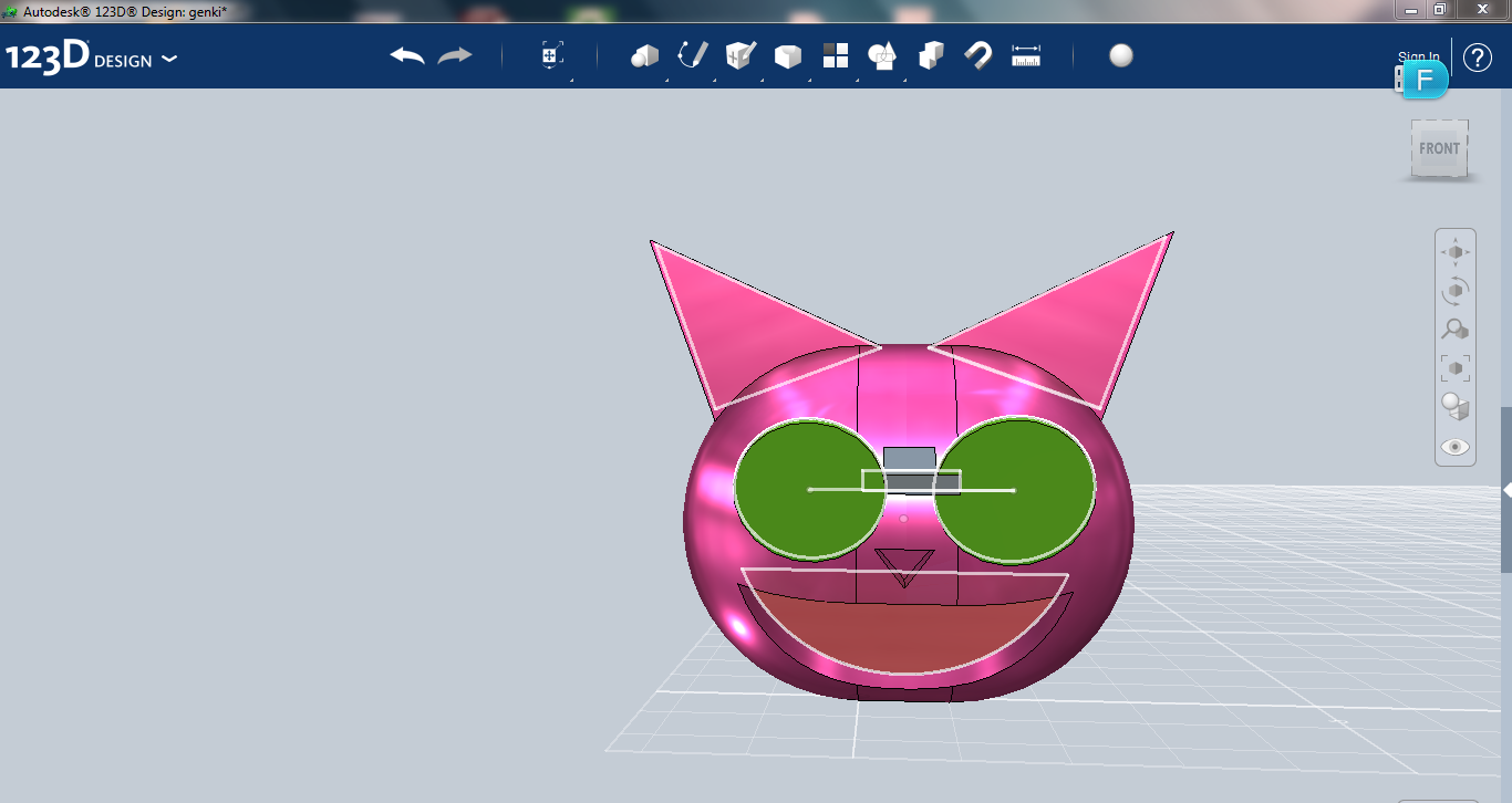 123d Professor Genki Head and Pumpkin