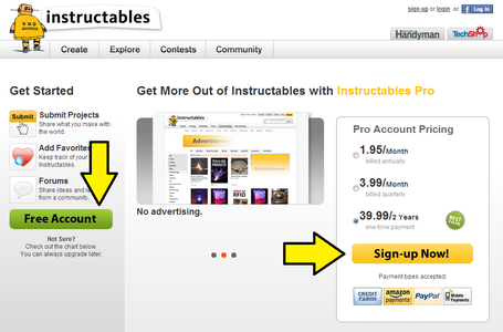 Choosing a Free or Pro Account