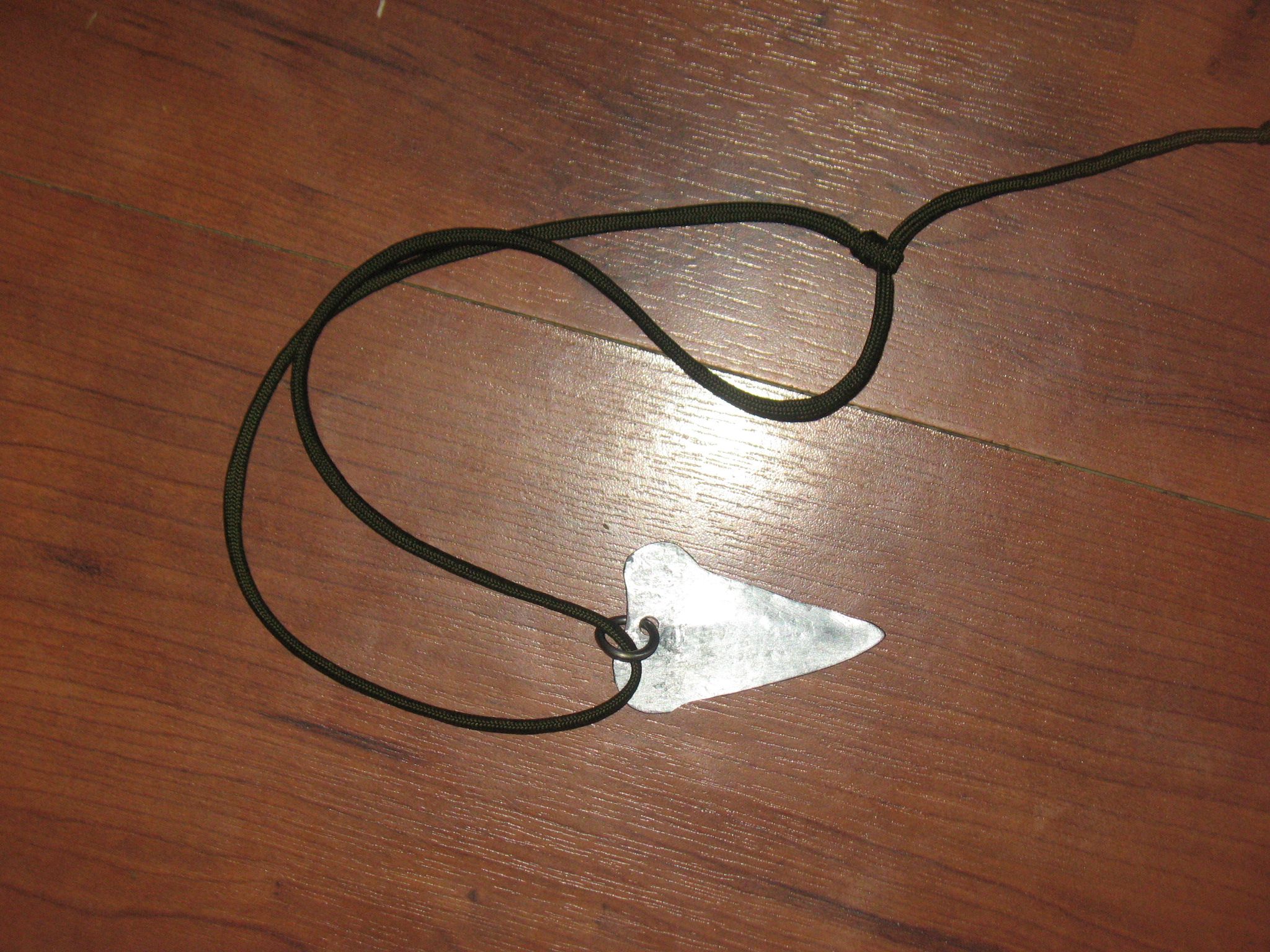 Steel Shark Tooth Pendant.
