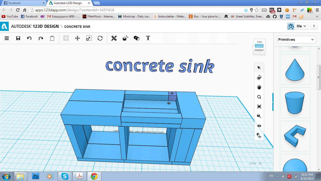 concrete-sink 123D