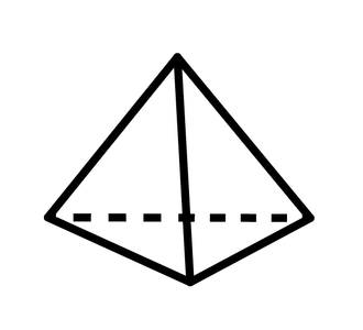 Tetrahedron LED Light