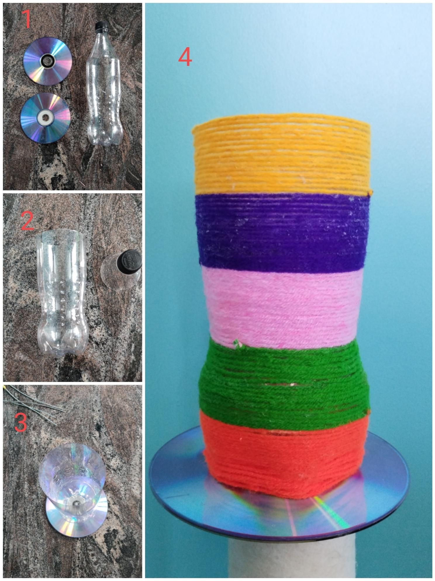 PLASTIC CARRY BAG FLOWERS WITH VASE AS HOME DECOR 14 Steps (with