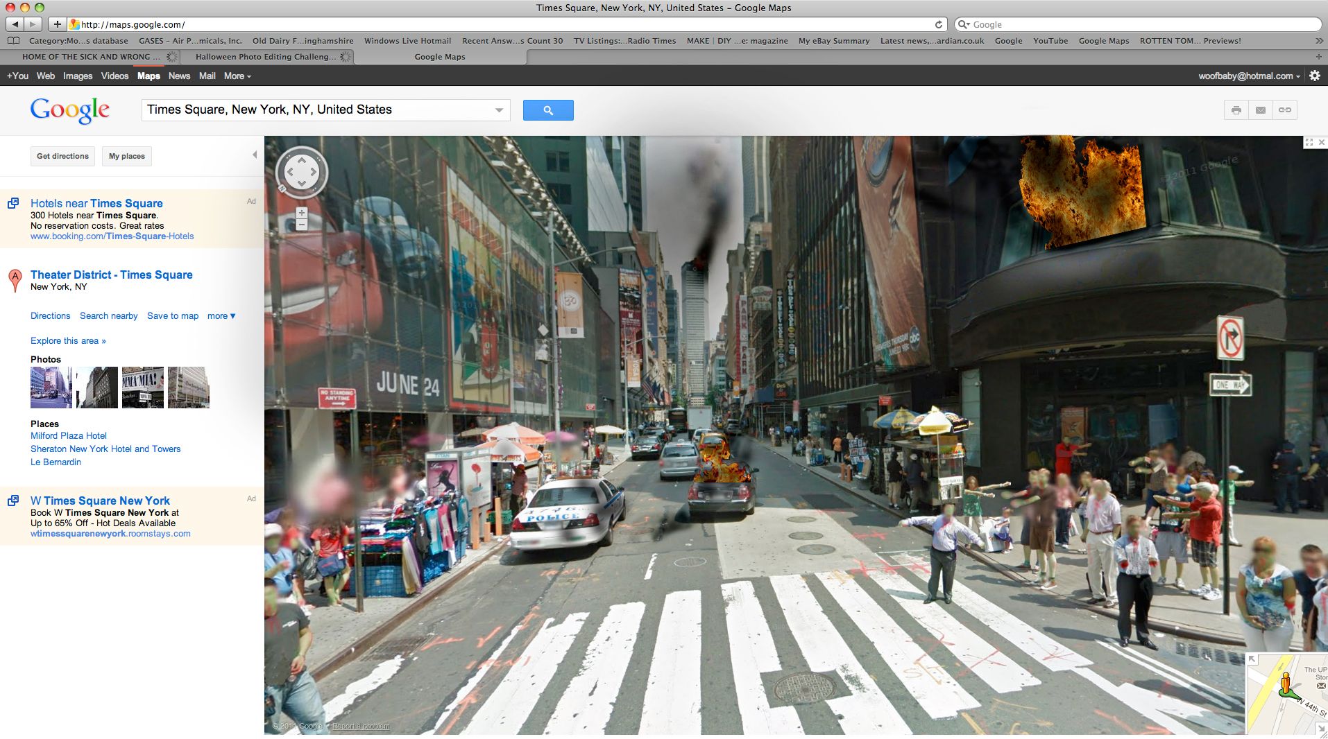 Apocalyptic Landscape on Google Streetview
