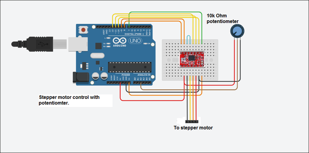 How to Control a Stepper Motor With a Potentiometer. : 5 Steps ...