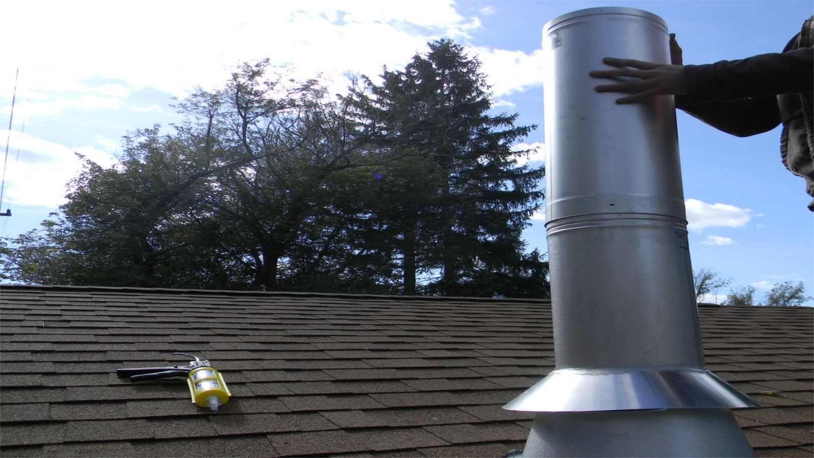 Chimney Pipe Installation for Wood Stove Through a Flat Ceiling : 8 Steps  (with Pictures) - Instructables
