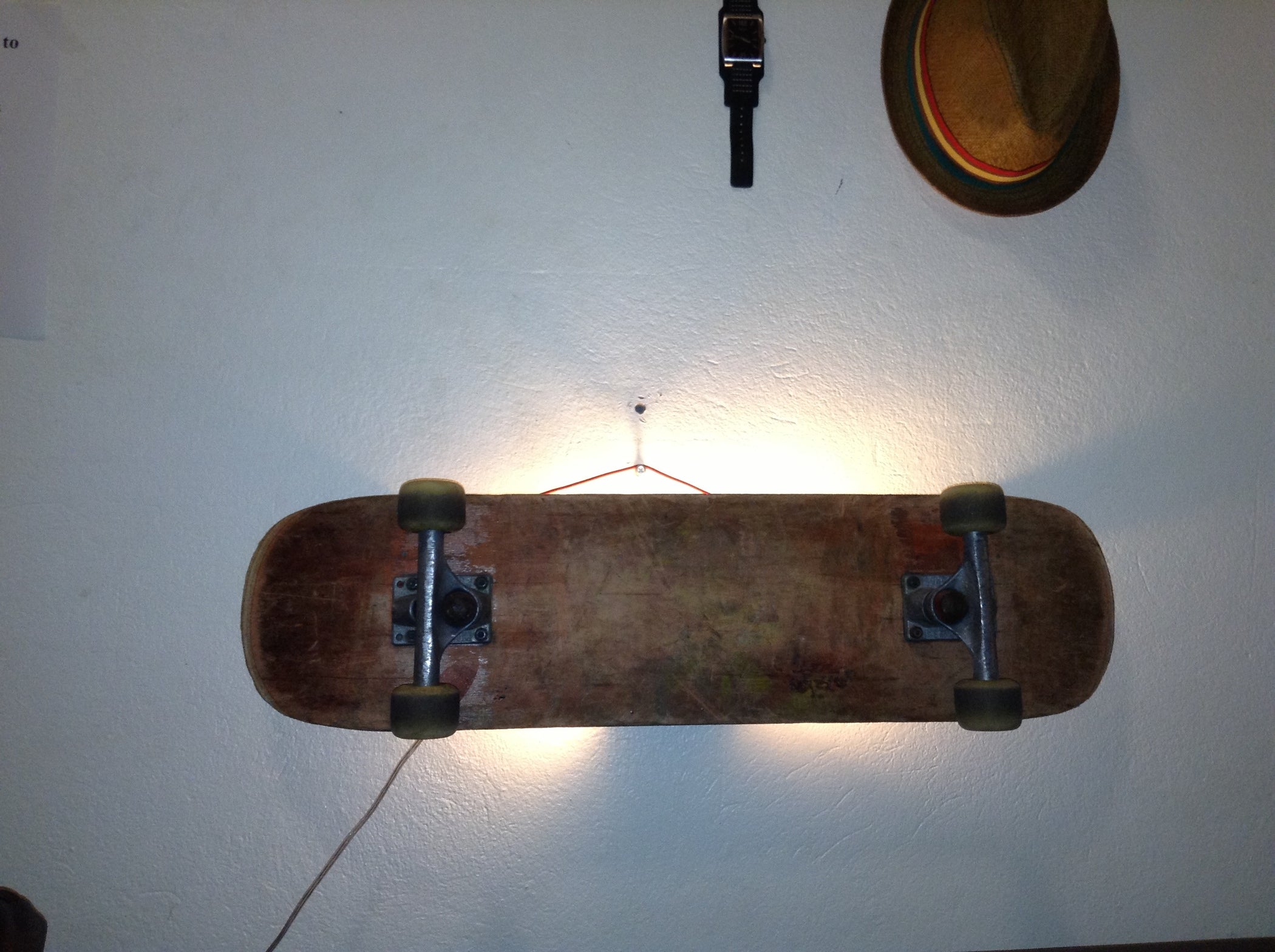 Skateboard Lamp 6 Steps Instructables