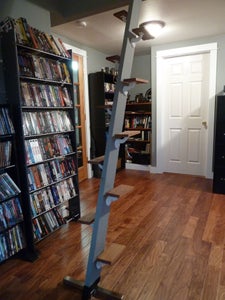 Space Saving Loft Ladder/ Stairs (100% Salvage Materials)
