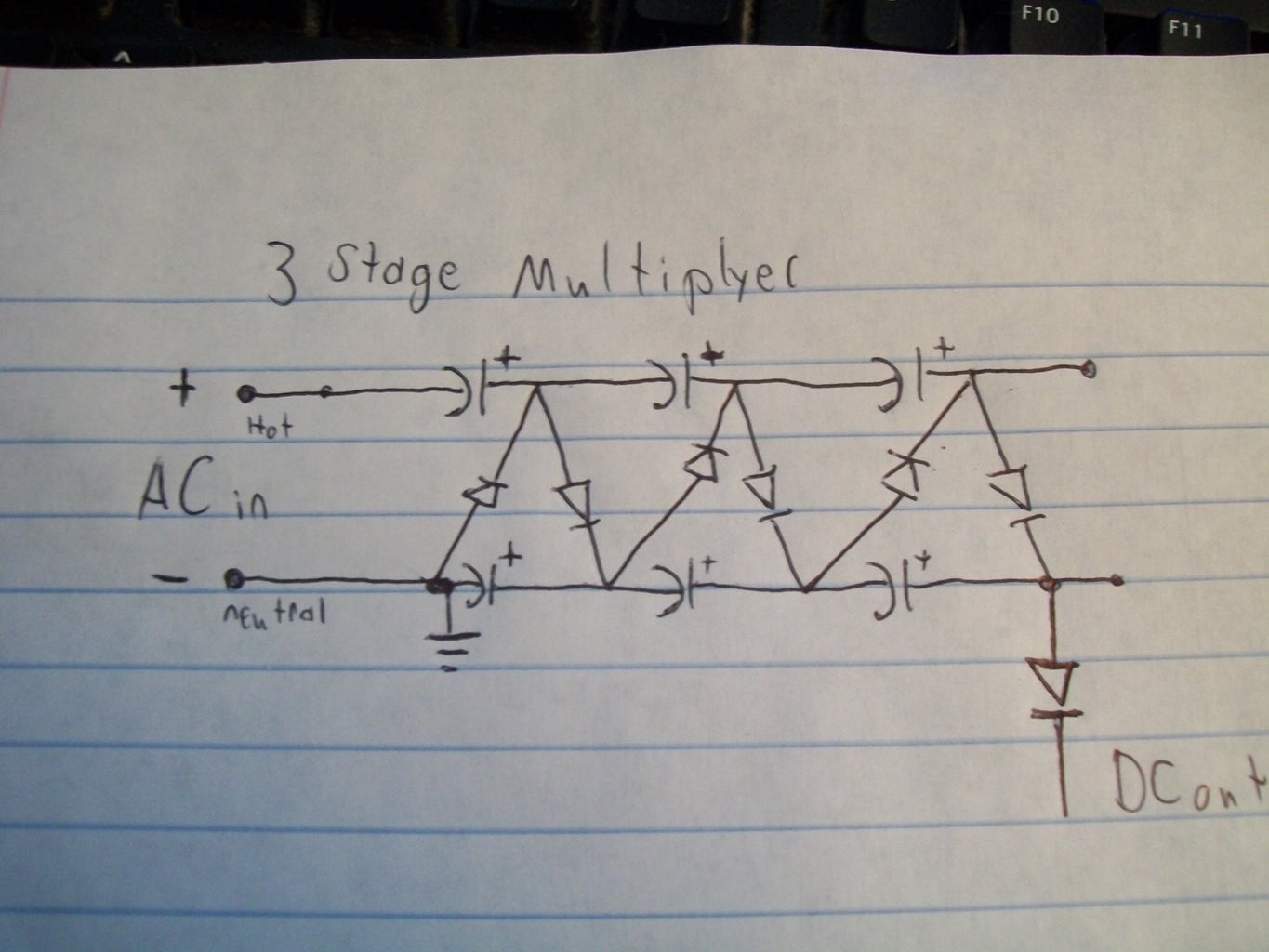 How to Make a Voltage Multiplier : 6 Steps Circuit Diagram