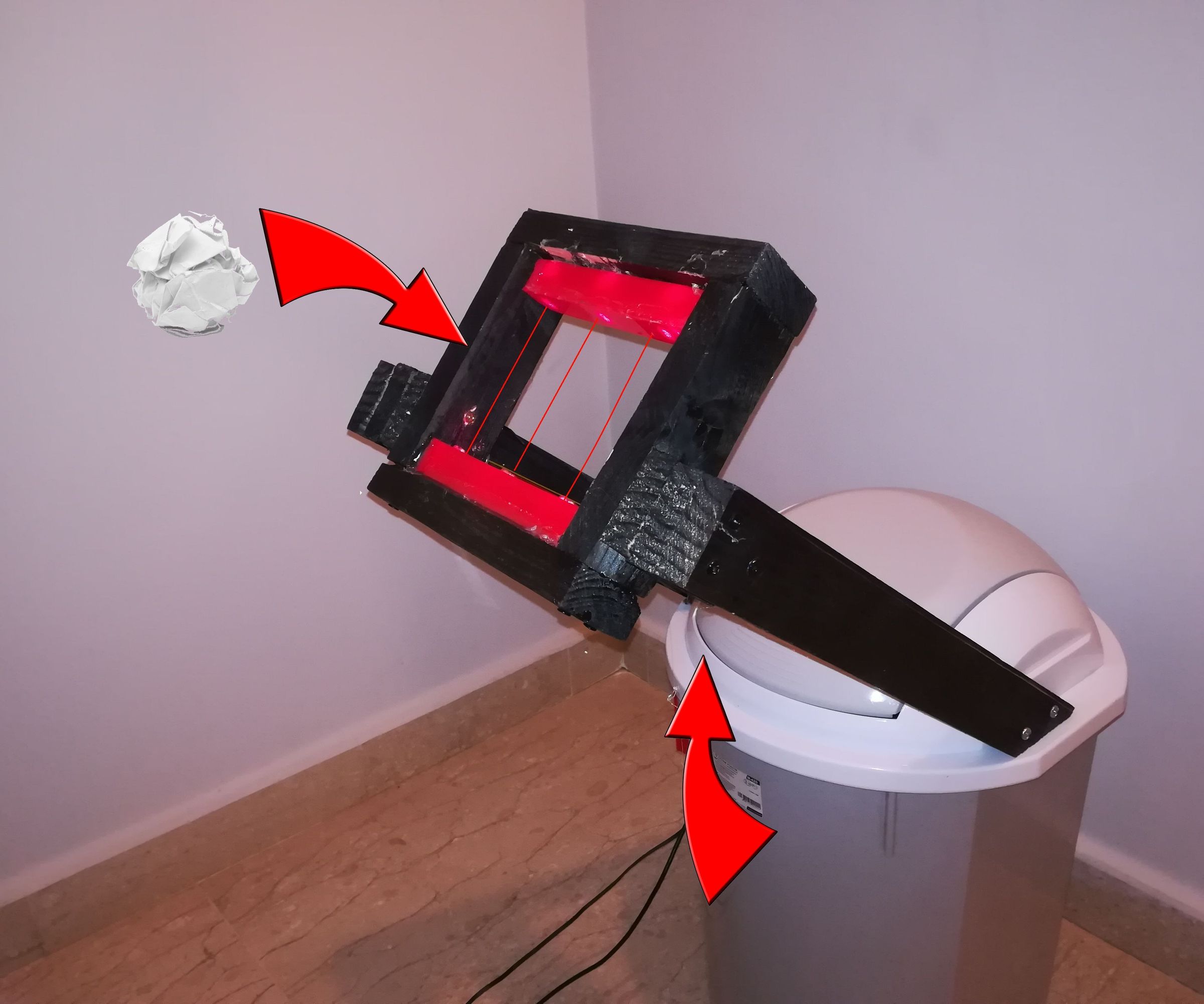 RoboBin || Garbage Catching Bin
