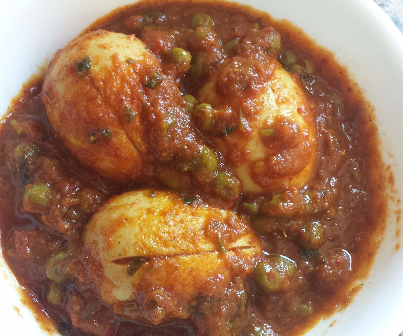 Egg in Tomato Curry (Anda Masala)
