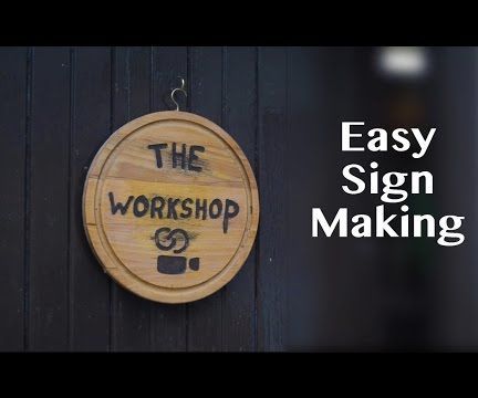 Sign From an Old Cutting Board