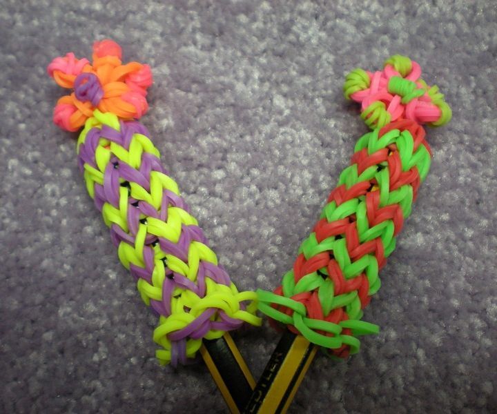 Rainbow Loom, Flower Pencil Hugger