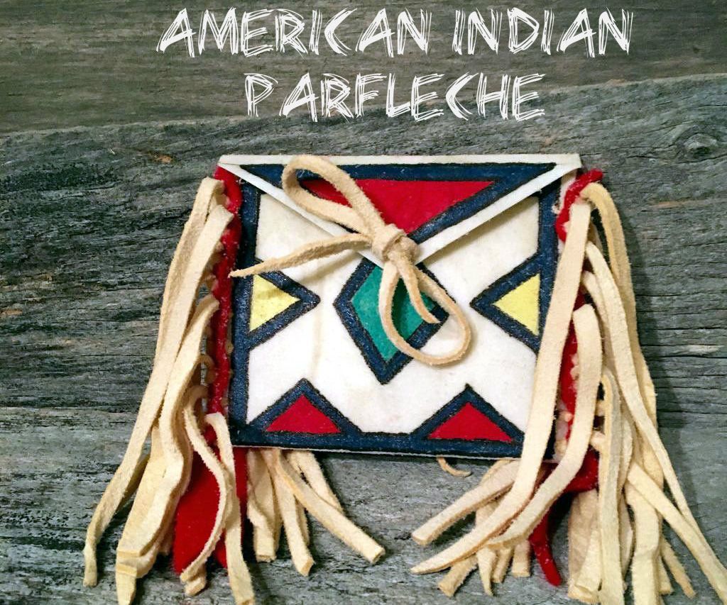 Mini American Indian Parfleche Made From Dog Chew