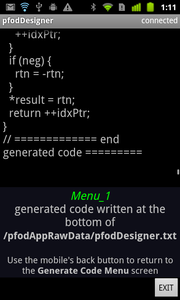 Code Generator for Custom Android/Arduino Menus to Switch Arduino ...