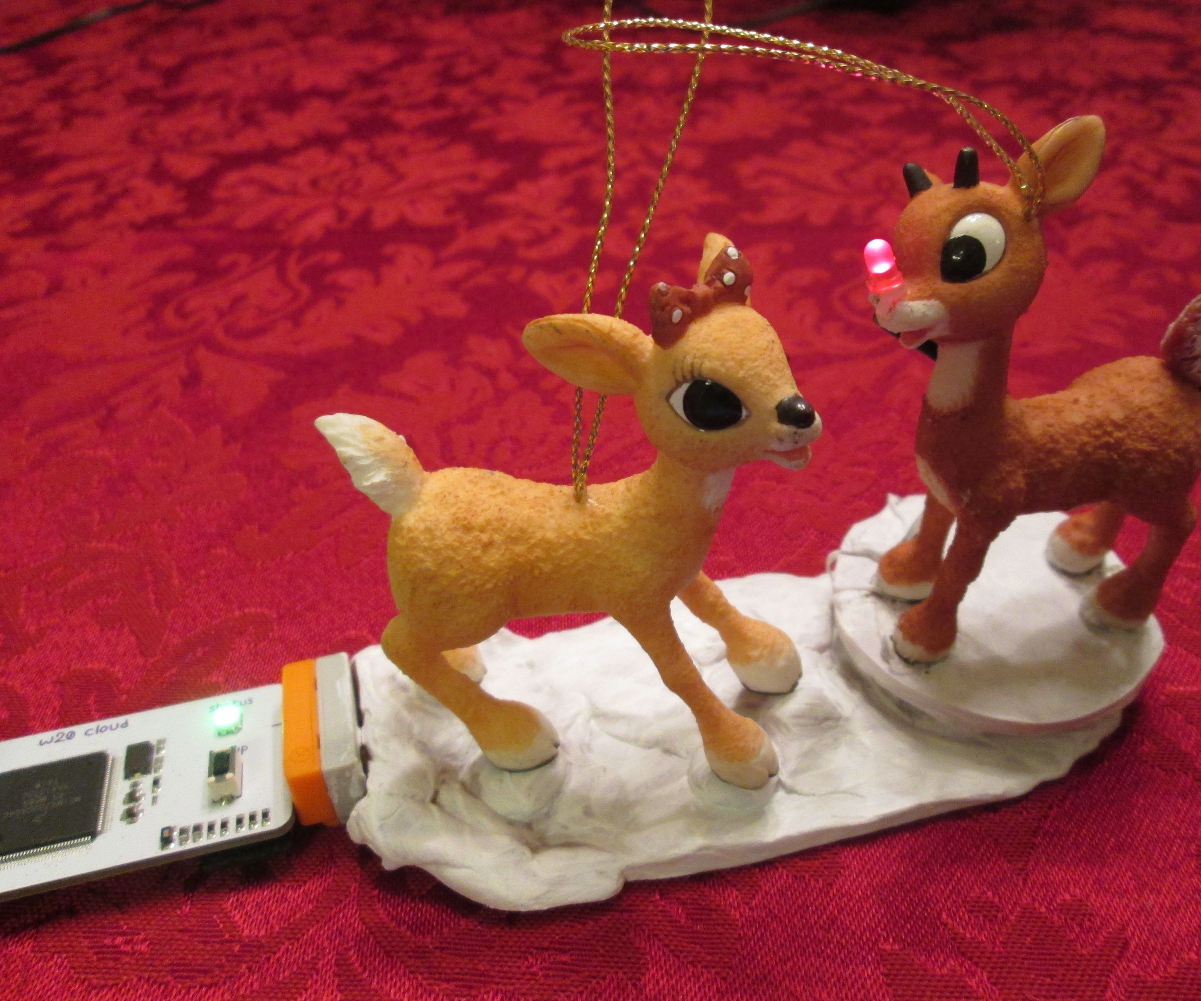 Rudolph's Nose - Internet Connected!