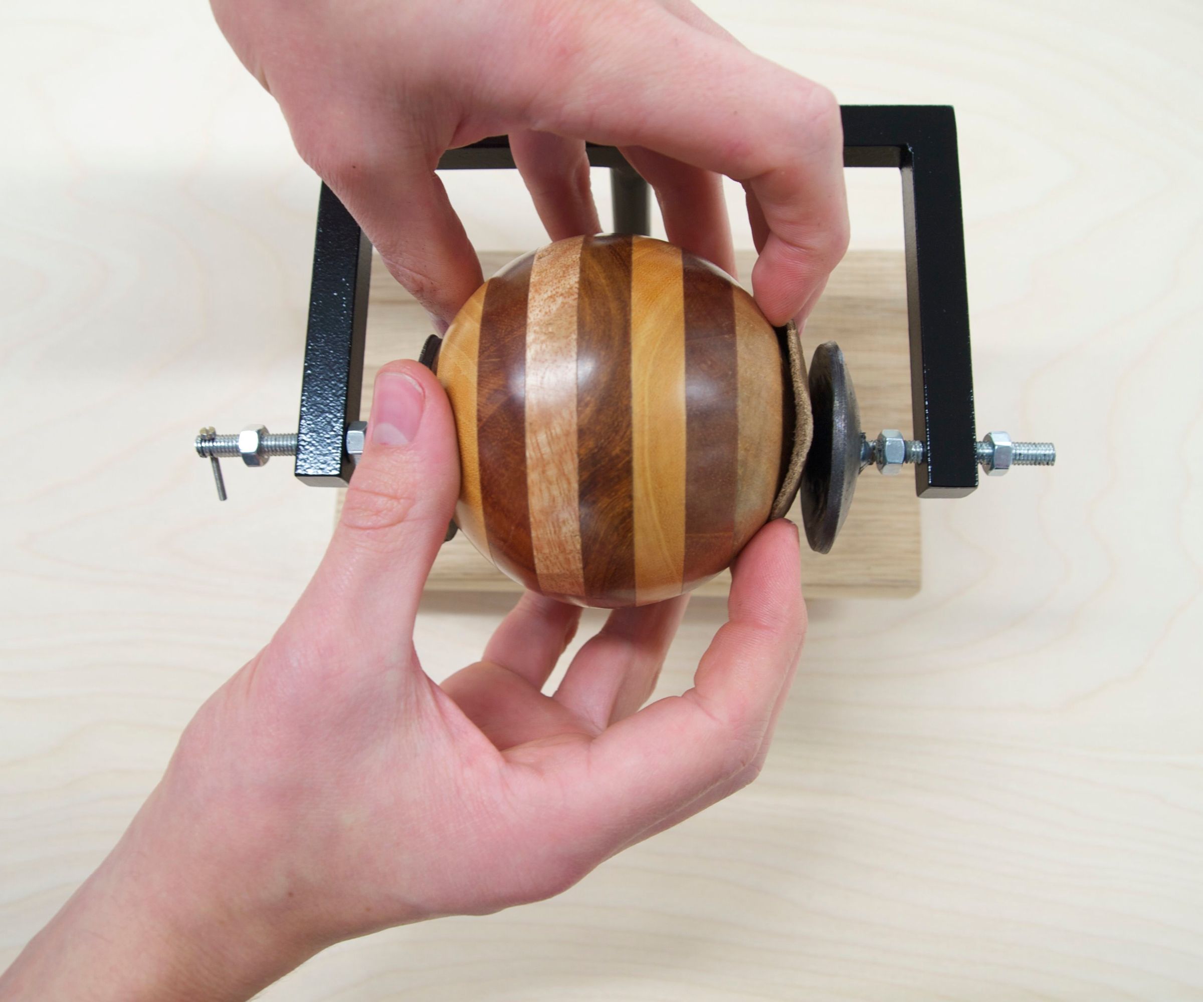 Jig for Cutting a Wooden Ball