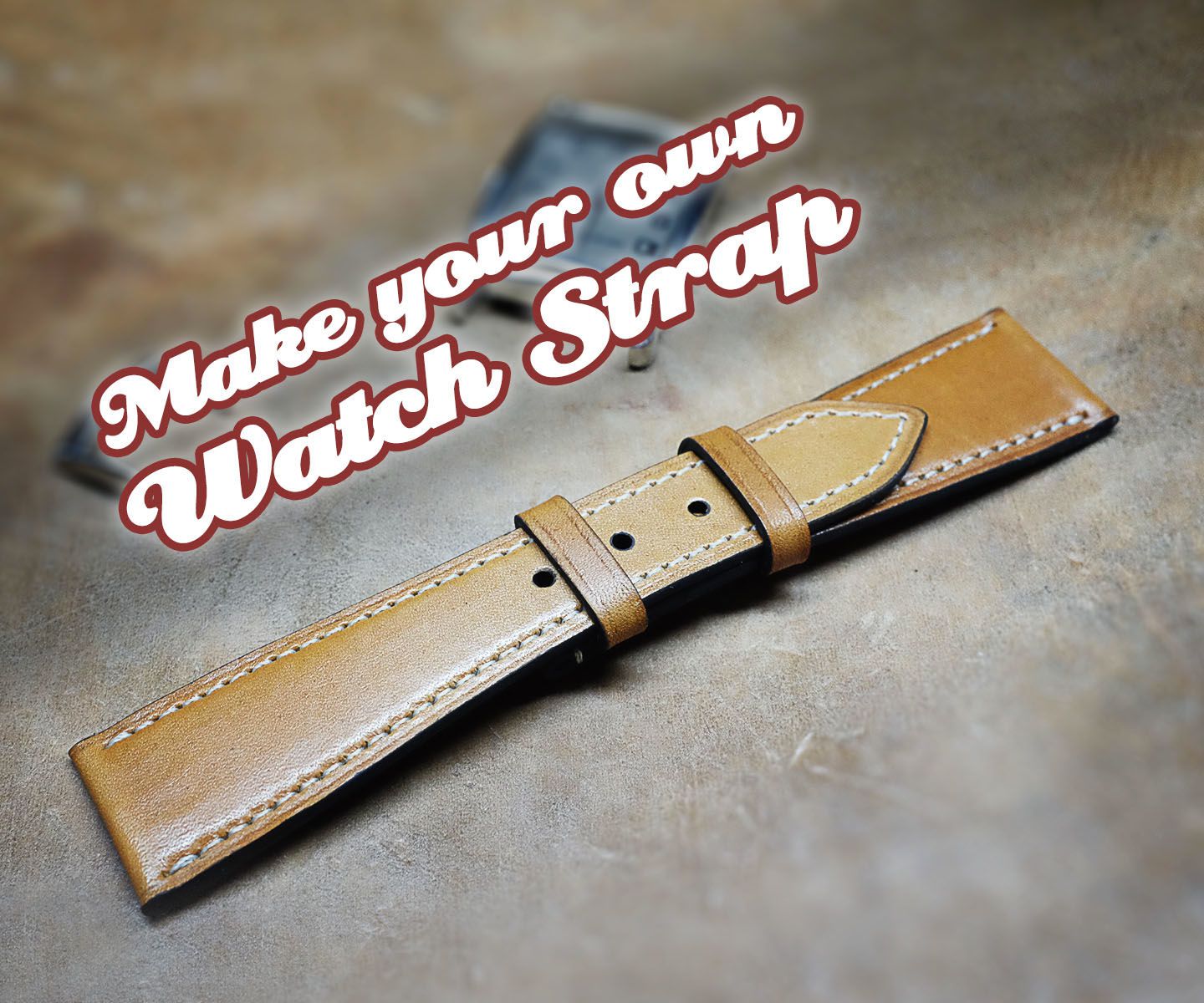 Leather watch strap tutorial