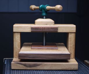 Classic Oak Book Press W/Dovetails