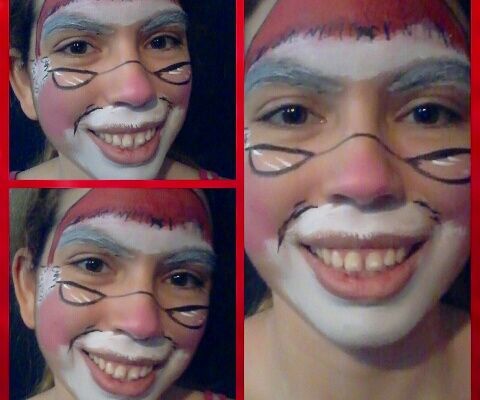 Santa Claus Face Paint