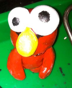 How to Make a Sculpey Elmo Figurine With Video Time Lapse