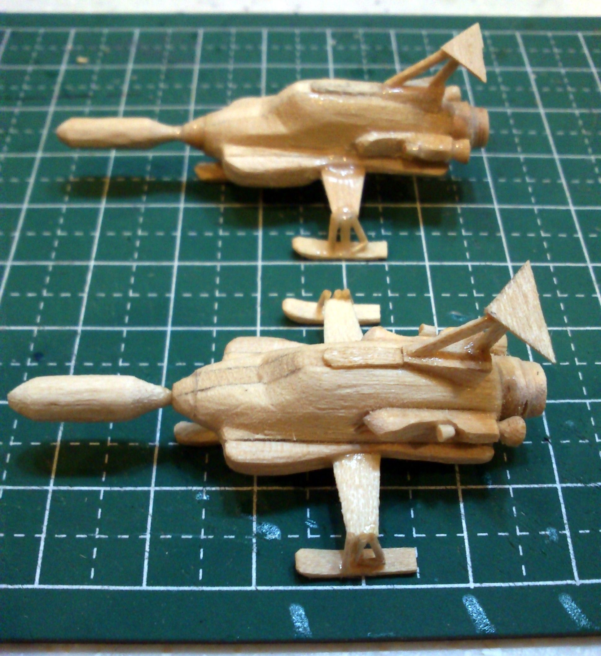 Mini UFO Interceptor Popsicle Stick Model