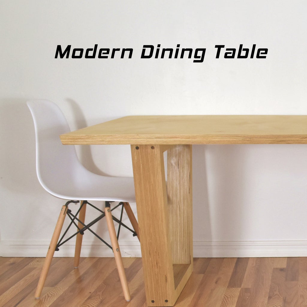 Making High End Furniture From Plywood - DIY Modern Dining Table