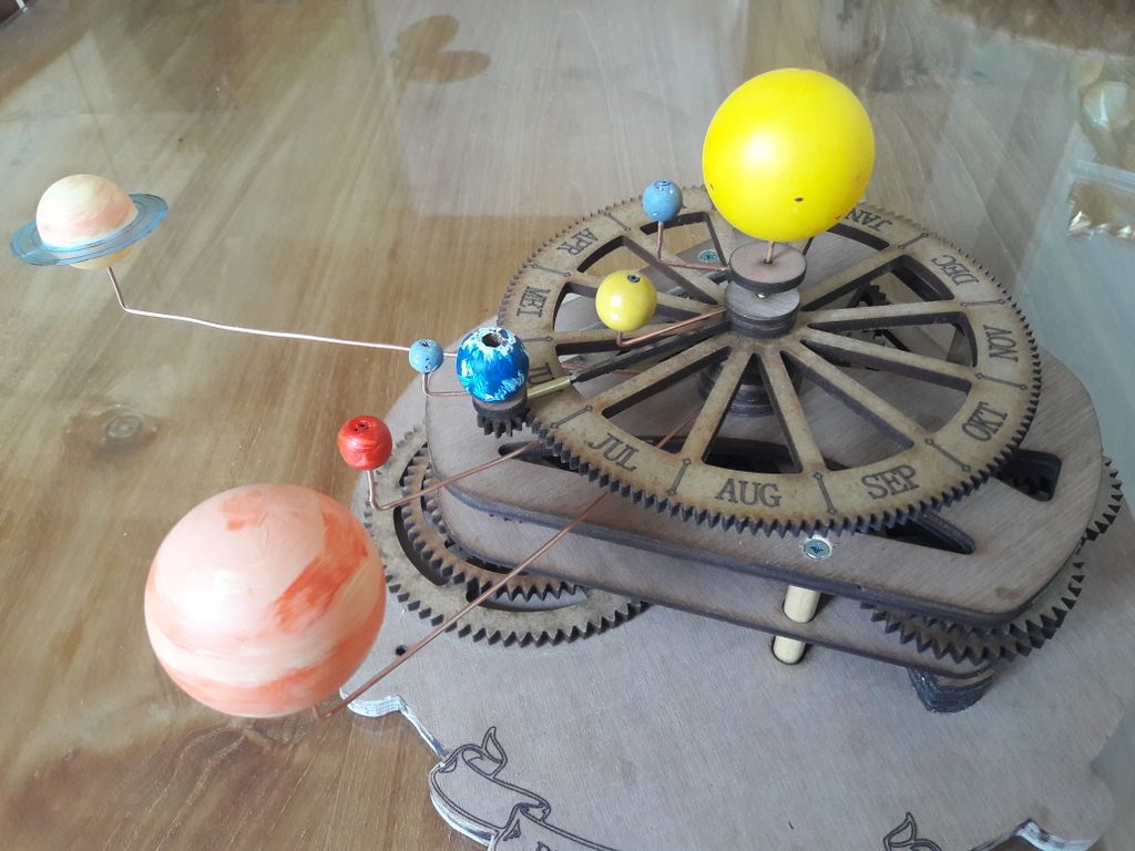 Instructables Solar System Orrery- a Mechanical Solar System Model From Plywood : 11 Steps (with ...