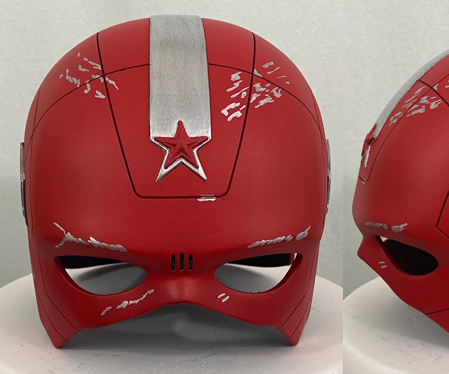 Sizing and Post-processing a 3D Printed Helmet (Red Guardian - Black Widow Movie)