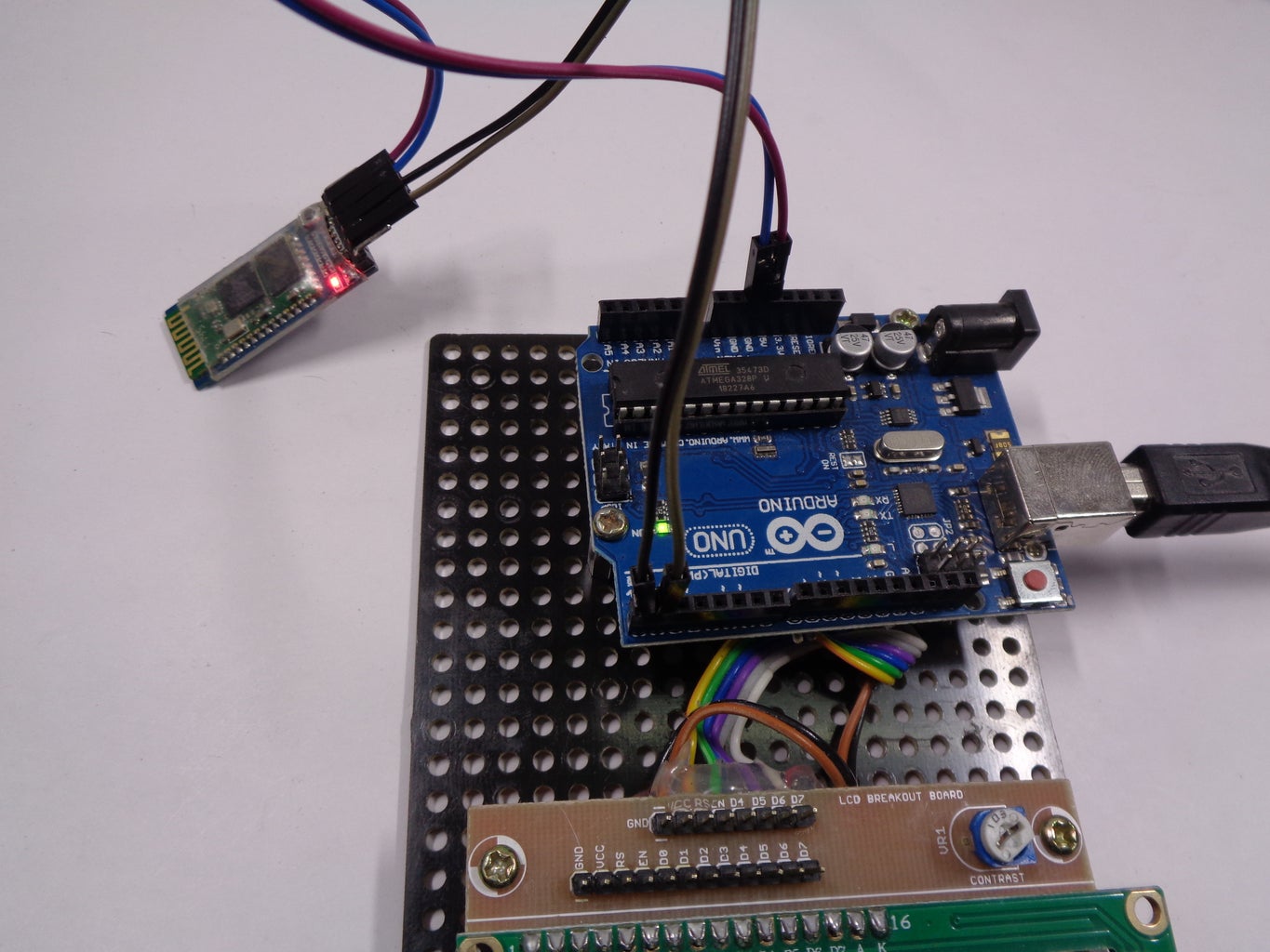 Wireless Electronic Notice Board Using Arduino : 7 Steps Circuit Diagram