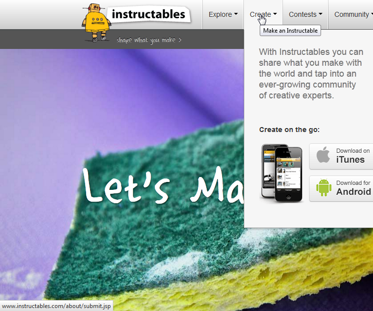 Setting Up an Instructable