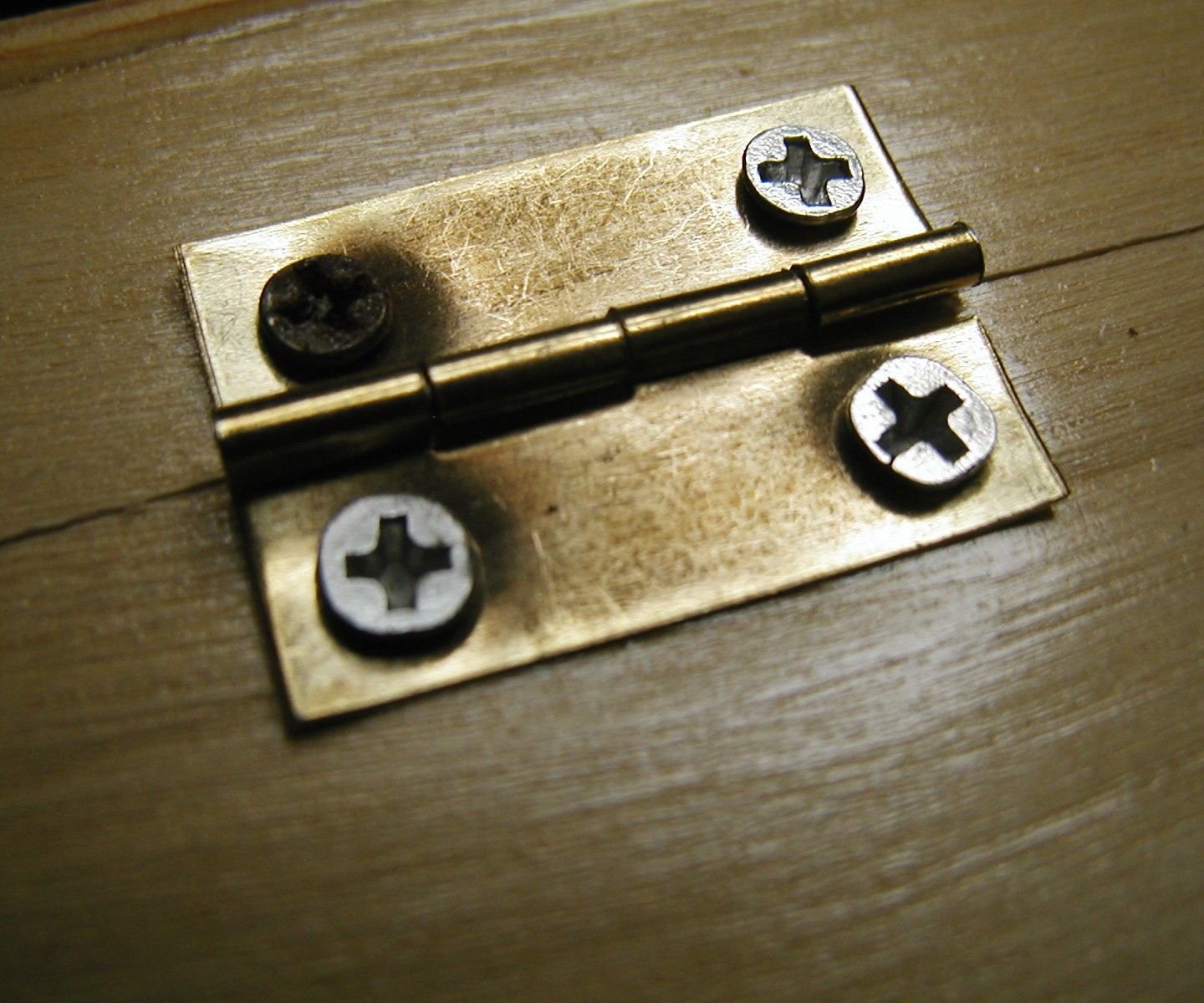 Creating starter holes for small hinges
