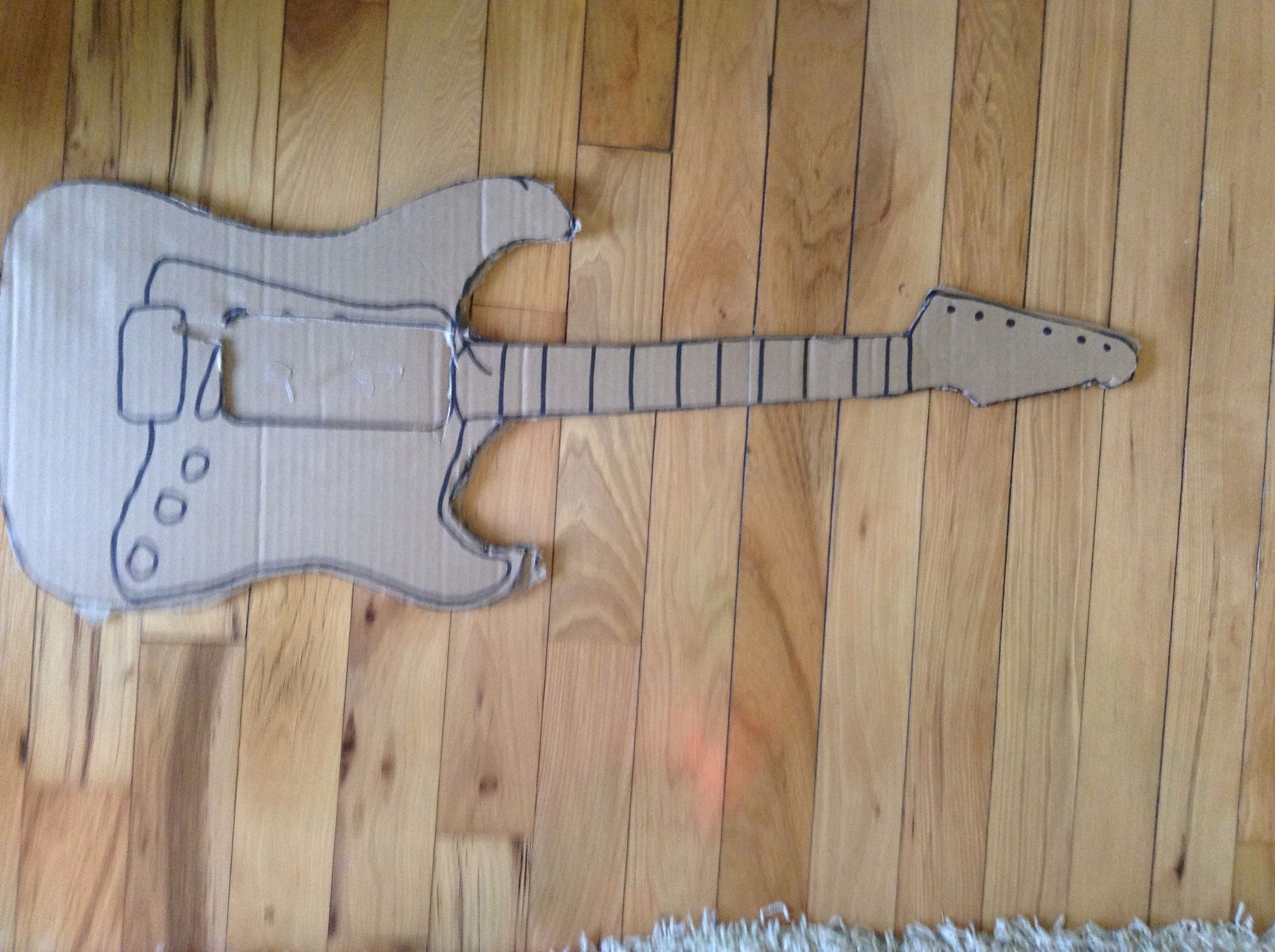 DIY 5$ Cardboard Electric Guitar : 8 Steps - Instructables