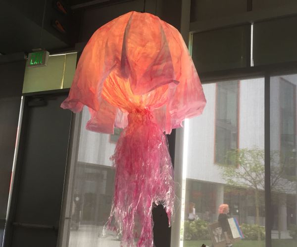 DIY Plastic Jellyfish Lamp