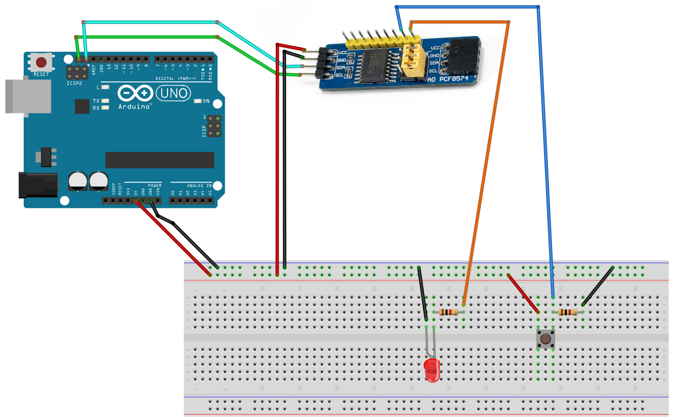 The Circuit Using Arduino UNO