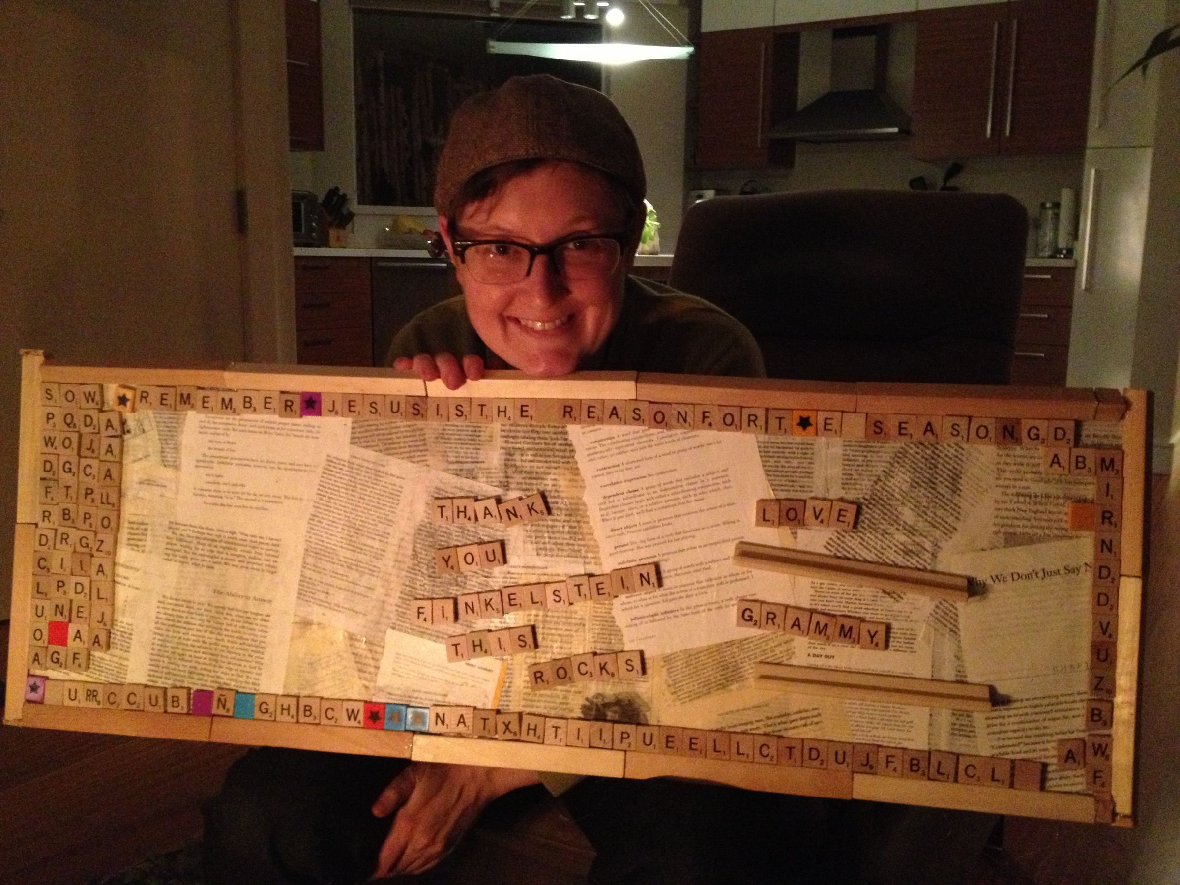 Make Your Own Scrabble Magnet Board