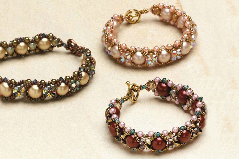Beaded Jewelry Design Ideas- Make a Beaded Bracelet Out of Pearls and Crystal Beads