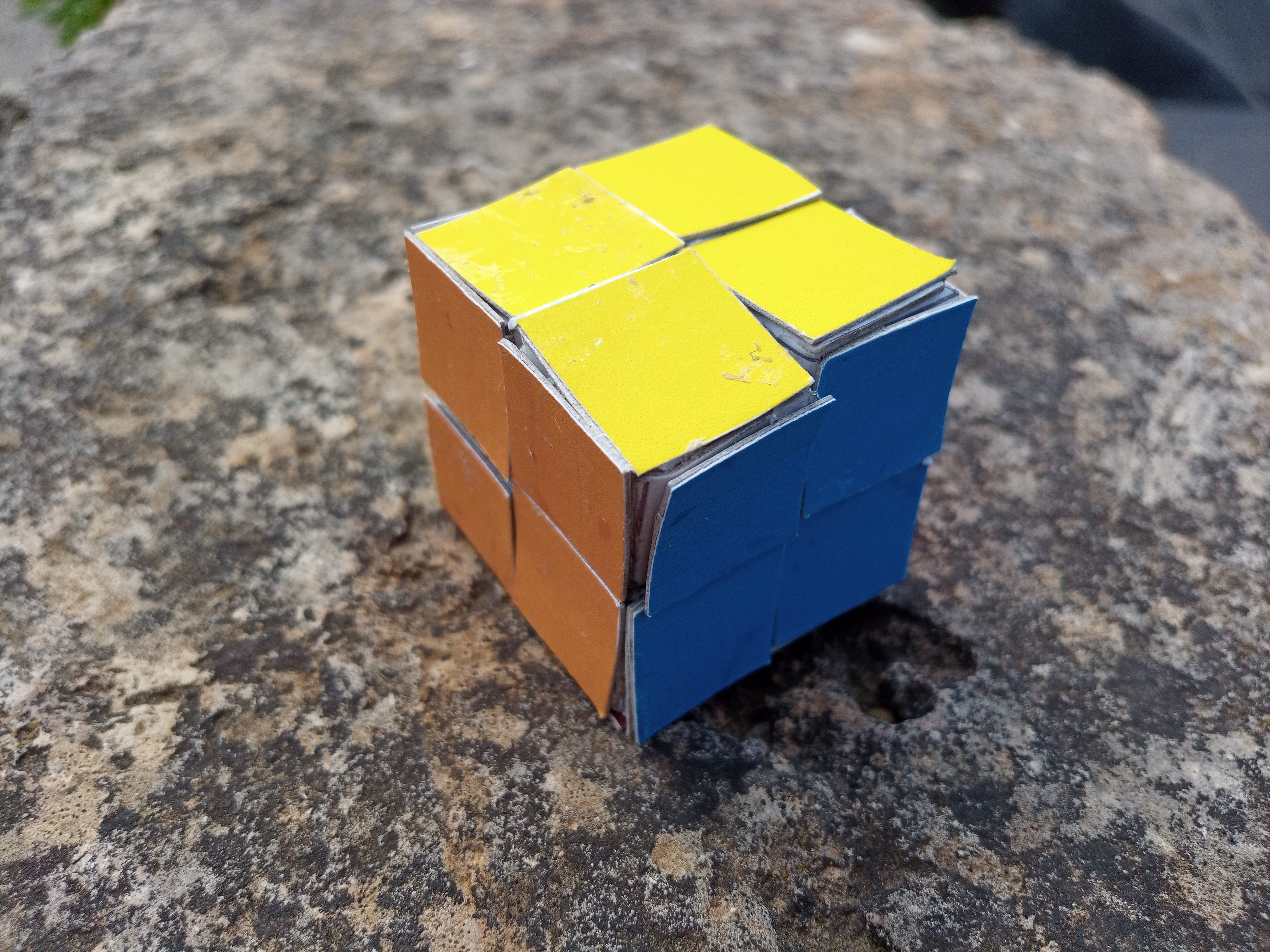 Cardboard 2x2 Rubik's Cube 8 Steps Instructables