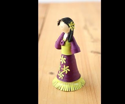3 D Quilling Miniature Doll
