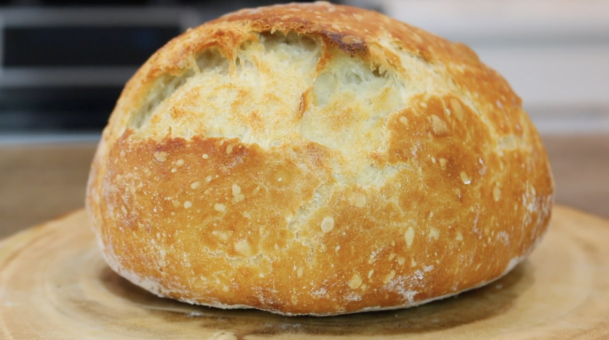 Lazy Man Bread 4 Ingredients Bread Recipe No Knead No Machine