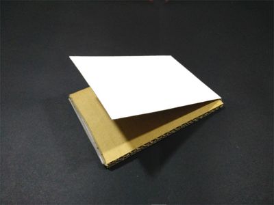 Cut the Corrugated Cardboard