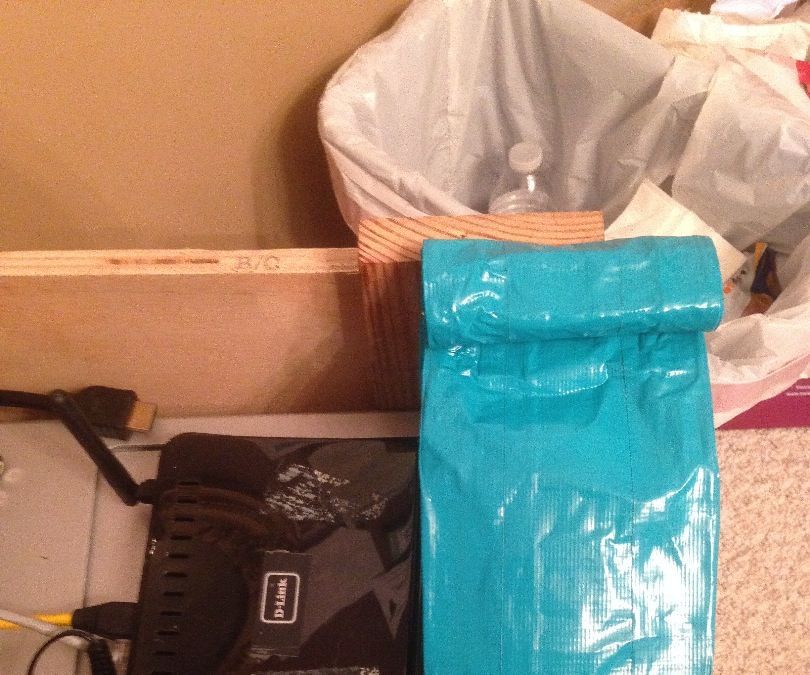 RF shield out of duct tape