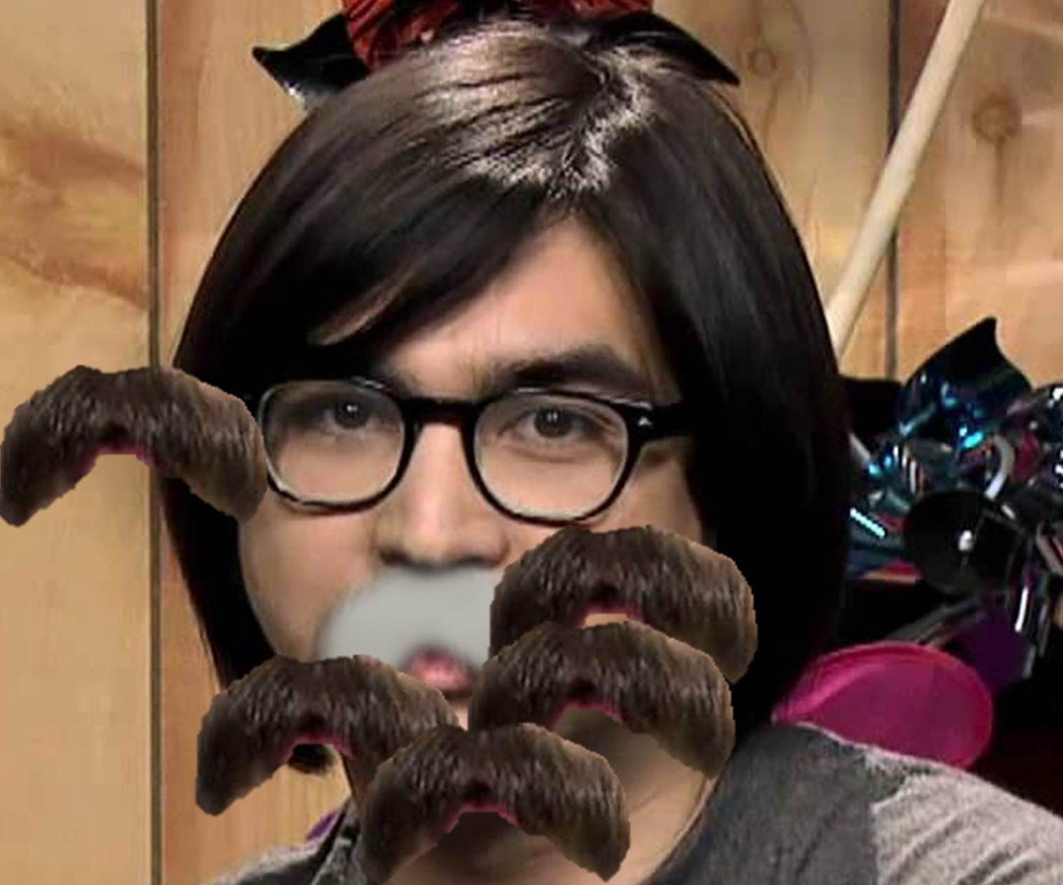 Studio C Pin the Mustache on Jeremy Game